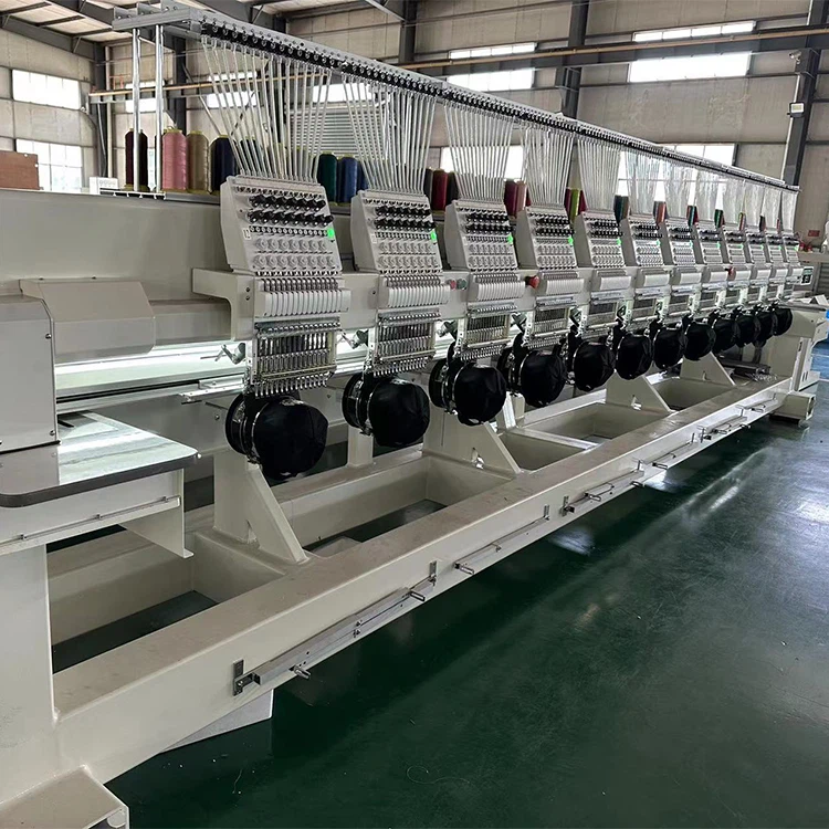 12 huvuden platt broderimaskin